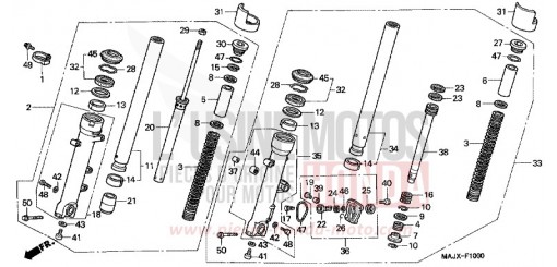 FOURCHETTE AVANT (ST1100) ST1100Y de 2000